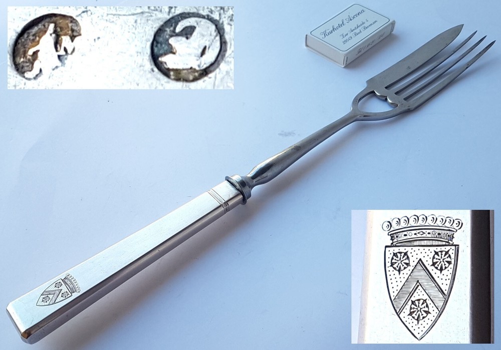Serving Fork Silver L.Th. Wendelboe Berlin Circa 1863-64 N373