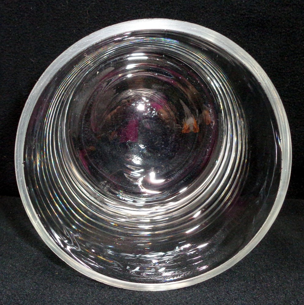 Clear Glass Barrel Vase 5"x5"