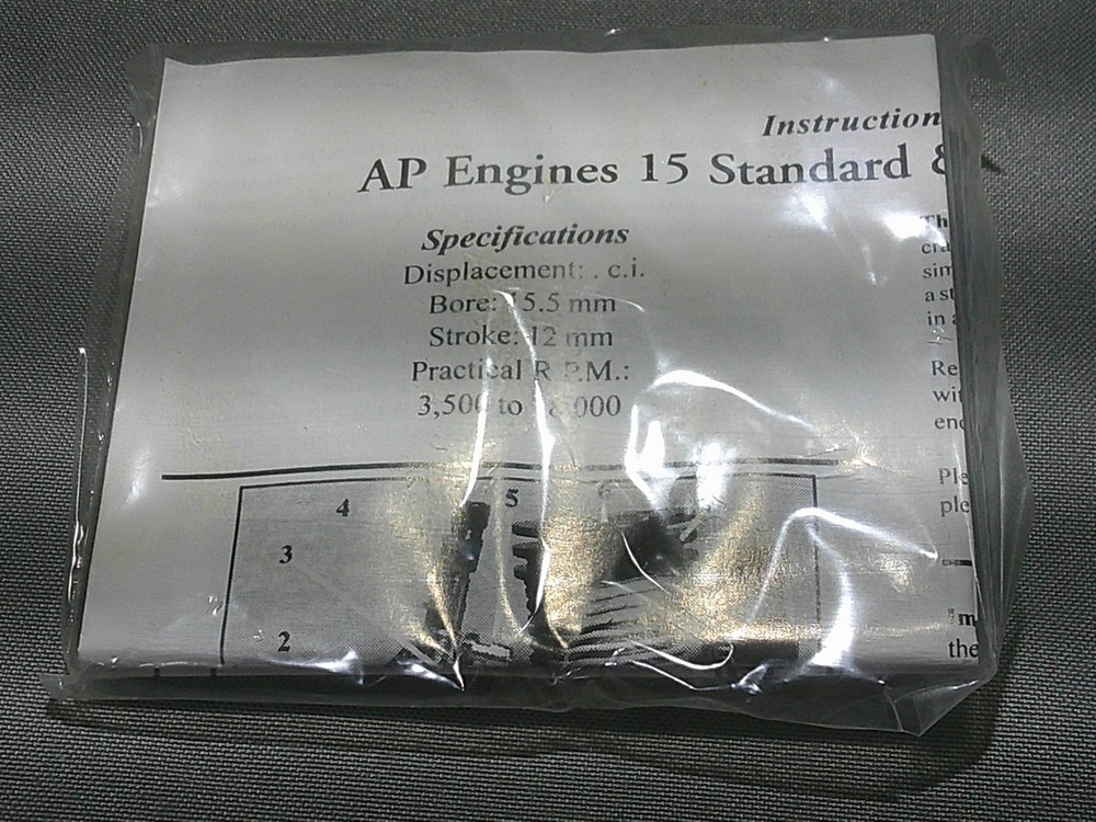AP .15 R/C Yellow Jacket 2.5cc 2-stroke glow engine NIB