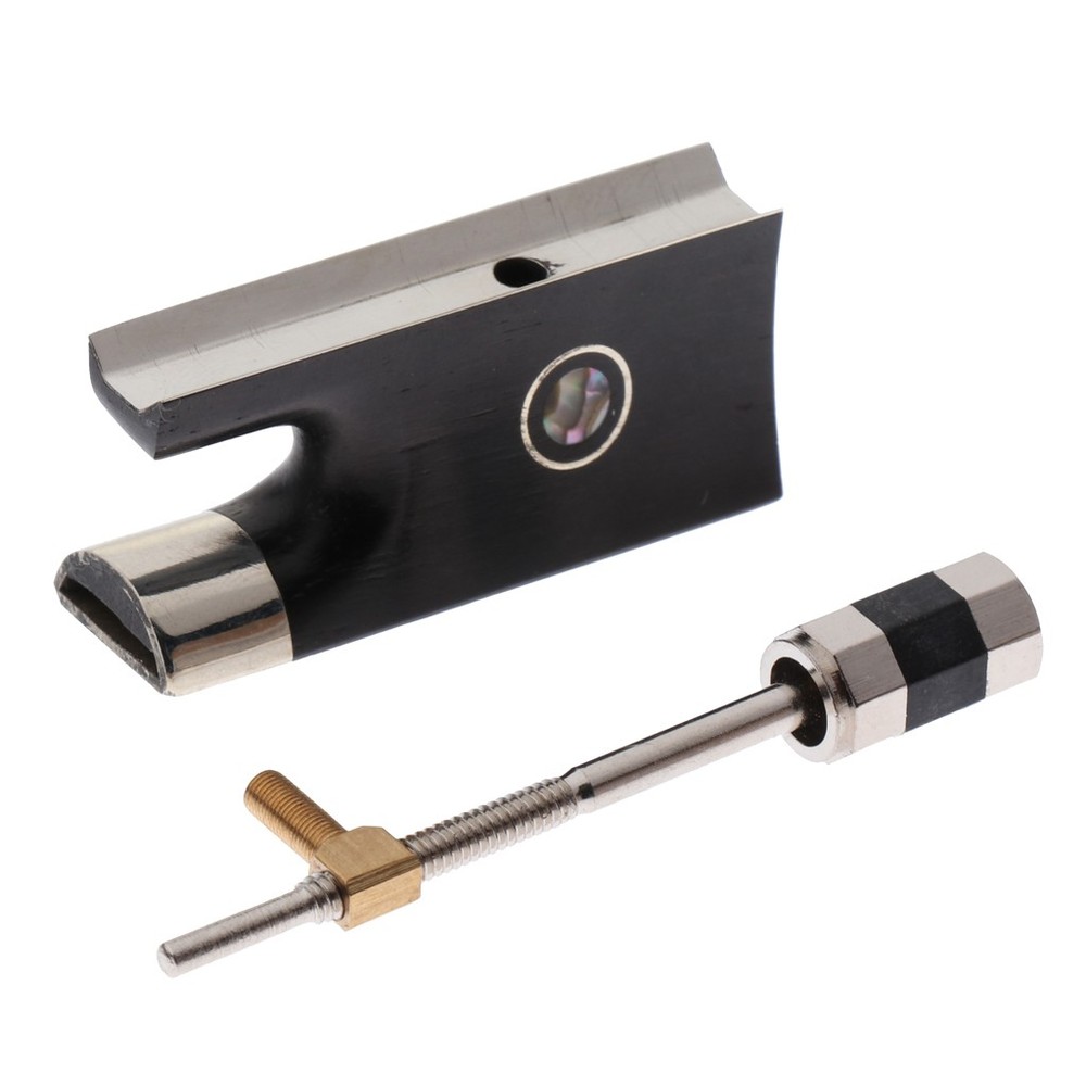 Replacement Violin Bow Ebony Frog with Screw