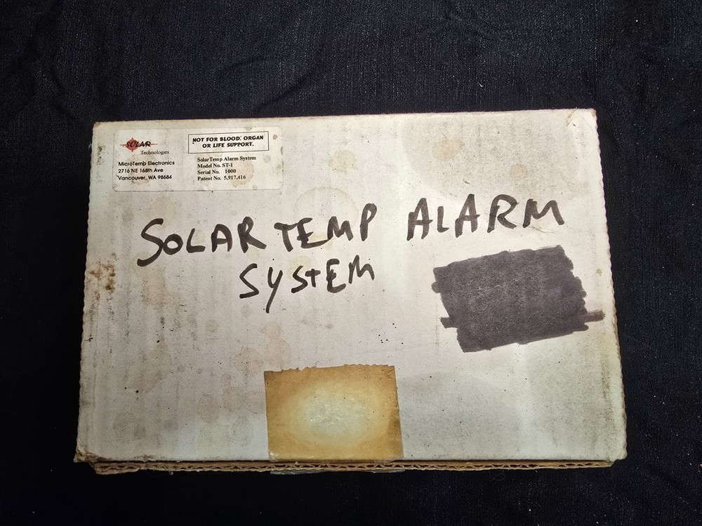 MICROTEMP ELECTRONICS ST-1 Solar Temp Alarm System (NOS)