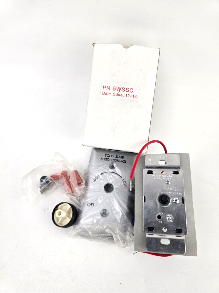 Raffel Systems 5WSSC 120V 6A Solid State Fan Speed Controller