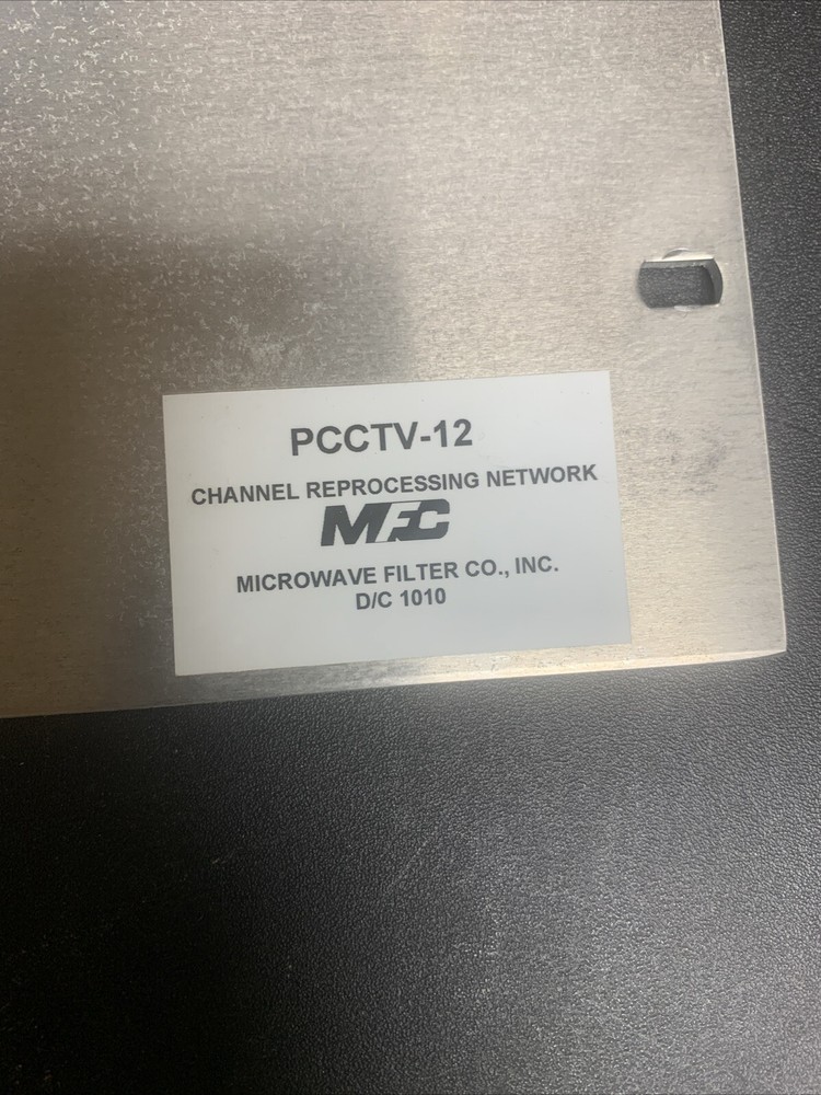 Microwave Filter Company Filter Network - Models: W3272-12 / 3303 / PCCTV-12