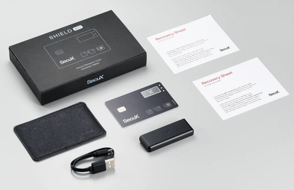 ⭐ Secux Shield BIO Biometric Authentication Card Crypto Wallet ⭐
