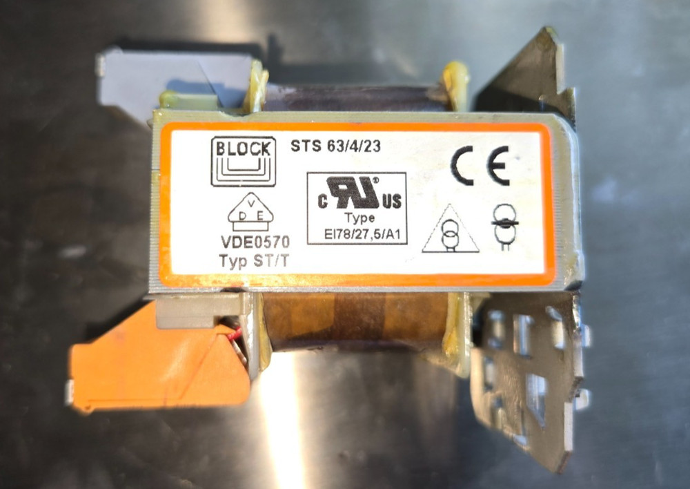 Block STS 63/4/23 Control Safety Transformer