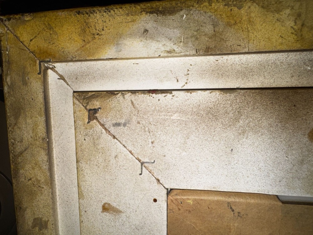 Very heavy frame within a frame Vintage Ornate Gold wood Frame