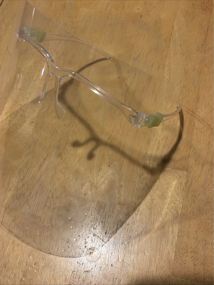 Face Shield Clear Glasses Safety Mask EUC