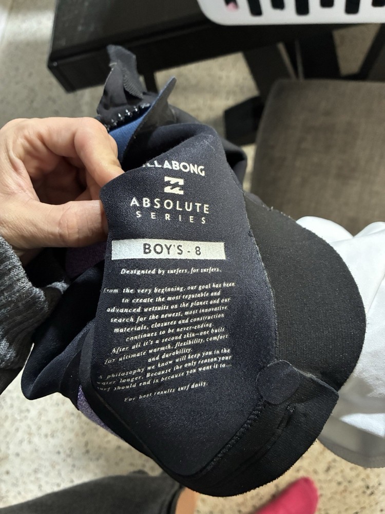 Youth 8 Billabong Absolute Comp full Wetsuit 3/2mm