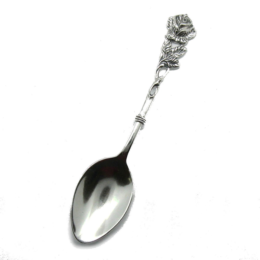 Genuine sterling silver baby spoon solid hallmarked 925 handmade nickel free