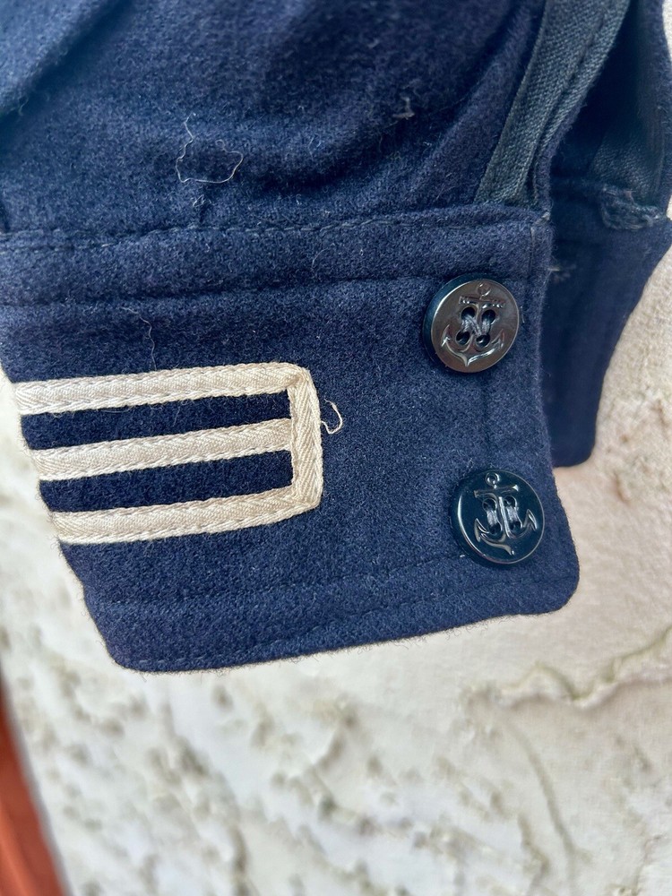 NAVAL CLOTHING VINTAGE WWII US NAVY UNIFORM CRACKERJACK Jacket preowned