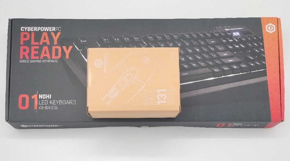 CyberPowerPC LED Multimedia USB Wired Gaming Keyboard/ Mouse Combo New