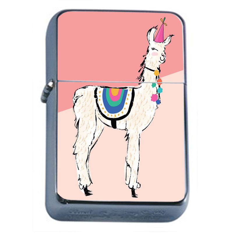 Llamas D9 Flip Top Oil Lighter Wind Resistant