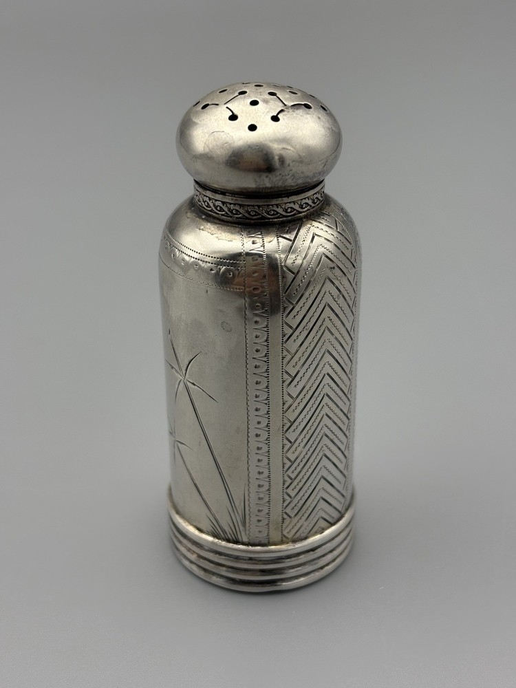 Gorham Japanese Sterling Silver Engraved Muffineer/ Sugar Caster