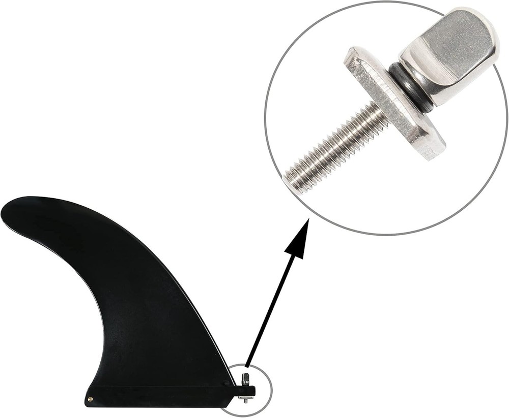 No Tool Required - Rust-Proof Stainless Steel Fin Screws for SUP & Longboard ...