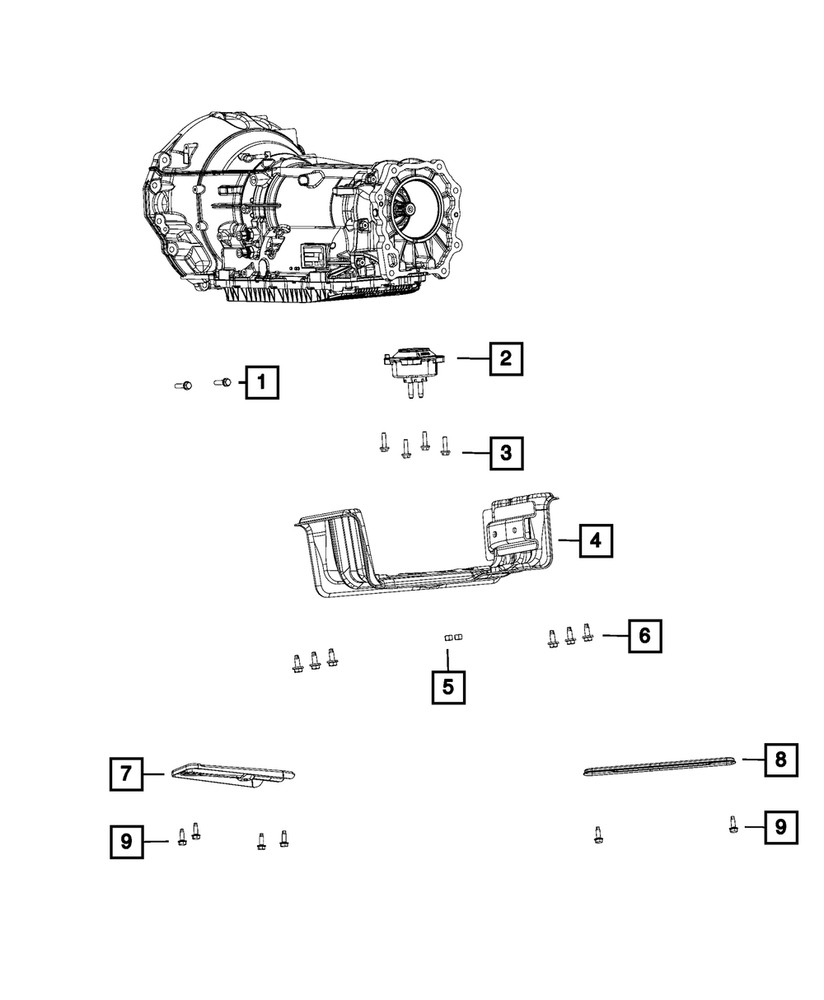 Genuine Mopar Transmission Mount Isolator 68110244AE