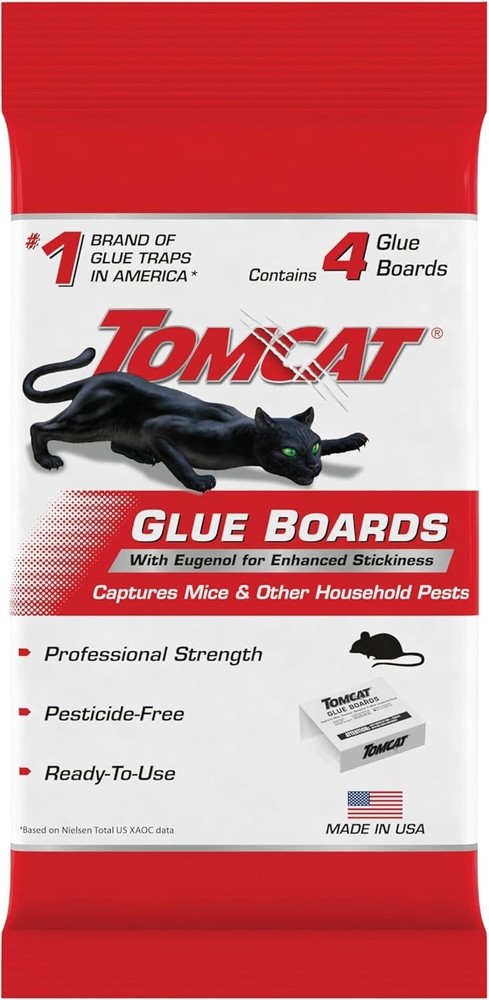 4-Pack Glue Boards with Eugenol - Professional Strength for Indoor Pest Control