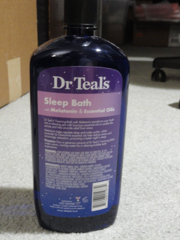 Dr Teal's Foaming Sleep Bath with Epsom Salt & Melatonin 34oz