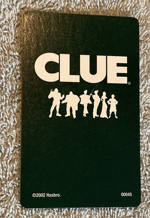 Clue 2005 Room Card Lounge Replacement Piece
