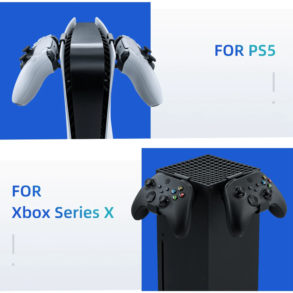 Universal Controller & Headset Storage Bracket for PS5/Xbox Series X