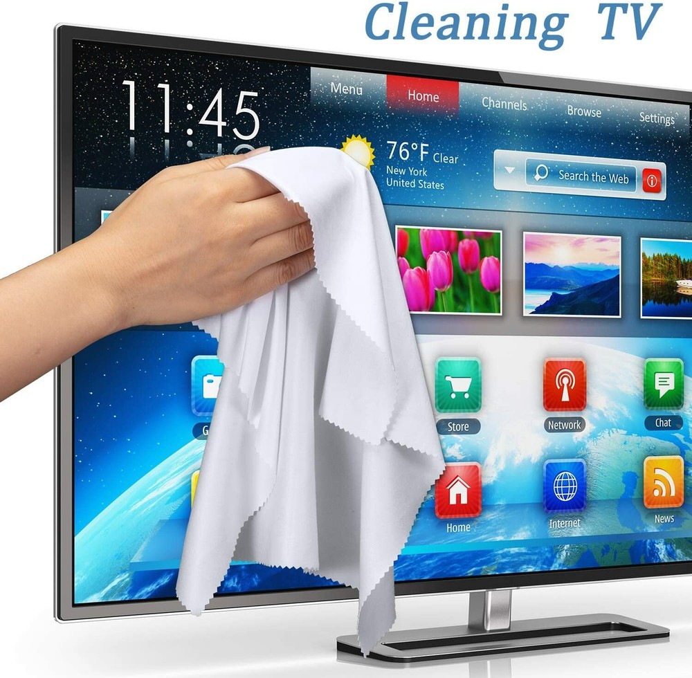 Oversized Microfiber Cleaning Cloth 12" X 12" for Screens Lens Phone-Multicolor