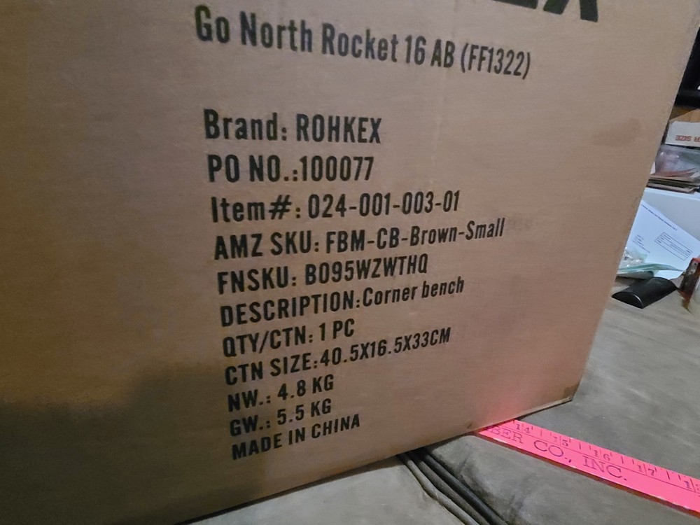 ROHKEX Corner Bench Shower Stool Brown