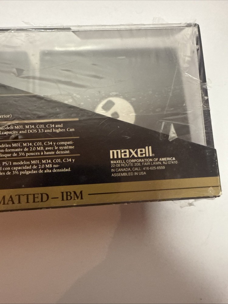 15 Pack Maxell High Density 3.5” Floppy Micro Disks Storage Case MF 2HD Sealed