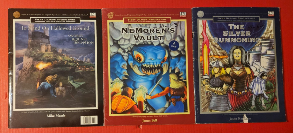 Lot of 13 D20-AD&D Adventure Modules