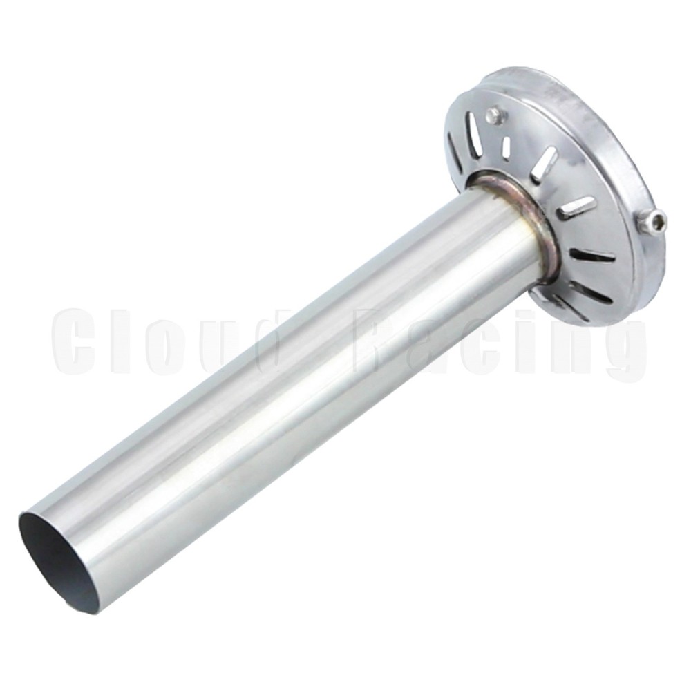 Universal Adjustable Stainless Silencer For 4" Muffler Insert Tip Quiet