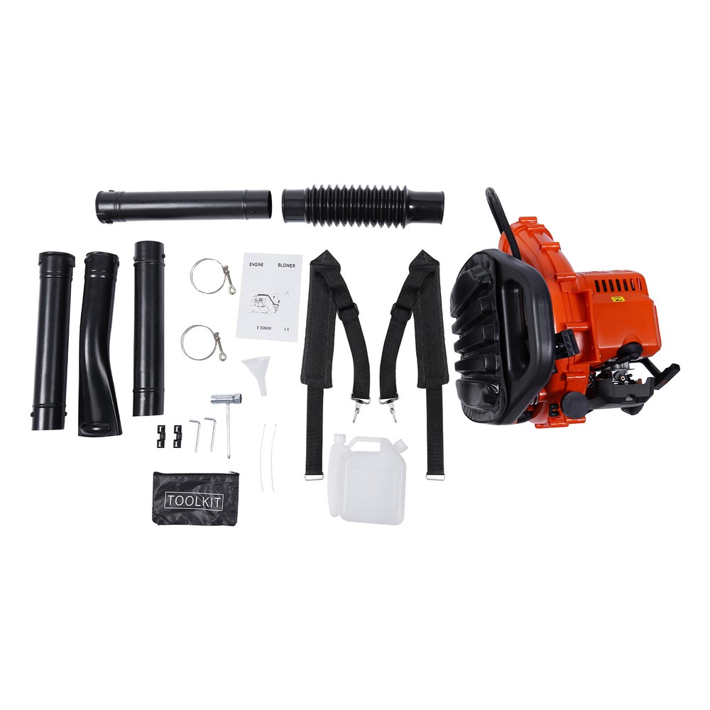 2-Stroke 42.7cc Backpack Leaf Blower Gas Powered Leaf Blower Backpack Blower