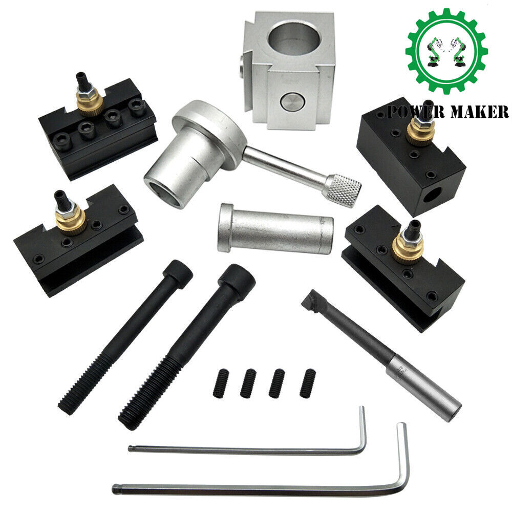 Mini Quick Change Tool Lathe Tool Holder Post Cutter Holder Screw Kit Set