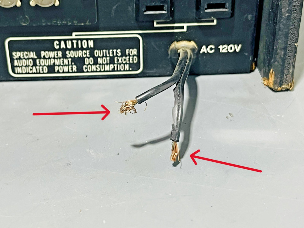 Panasonic MCS 2000 Component Stereo Receiver *Cut Power Cord* Power Tested