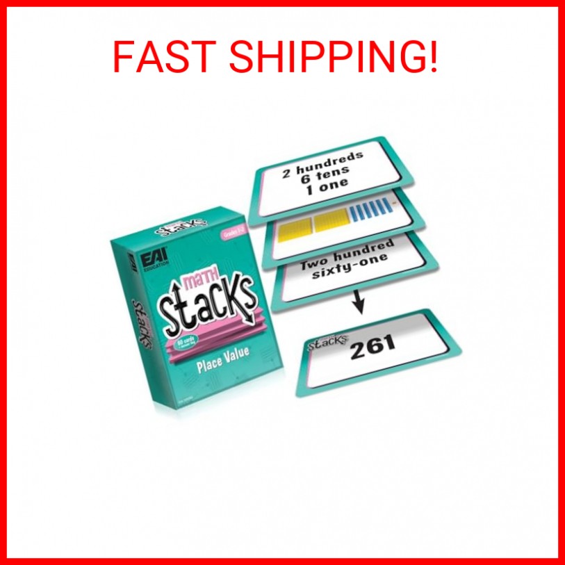 EAI Education Math Stacks Place Value Game: Grades 1-2