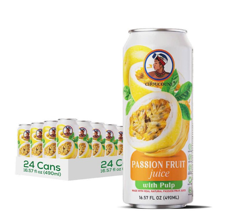 Choucoune 100% Real Passion Fruit Juice - Pack 12