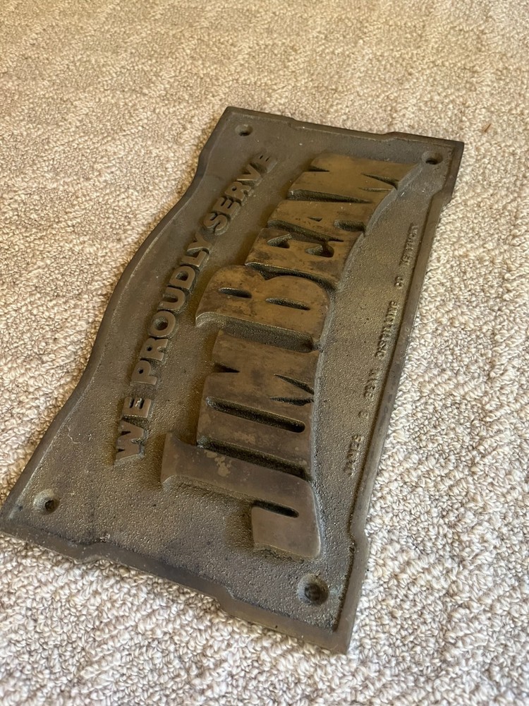 Jim Beam Brass Bar sign