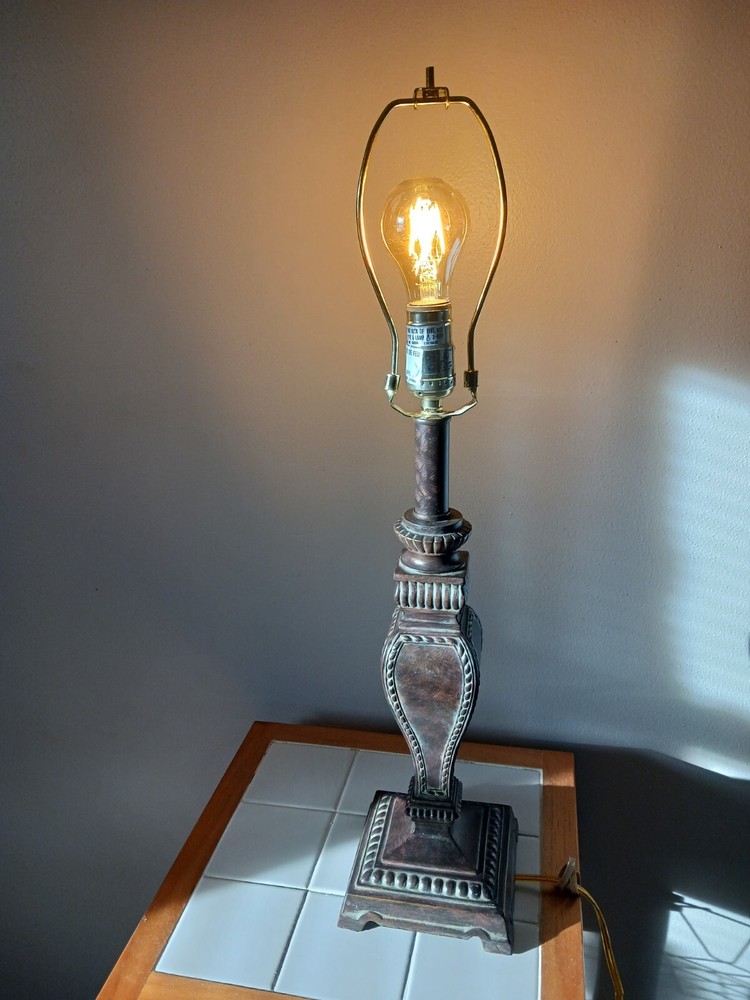 Vintage Berman Footed Table Lamp. 20" height.