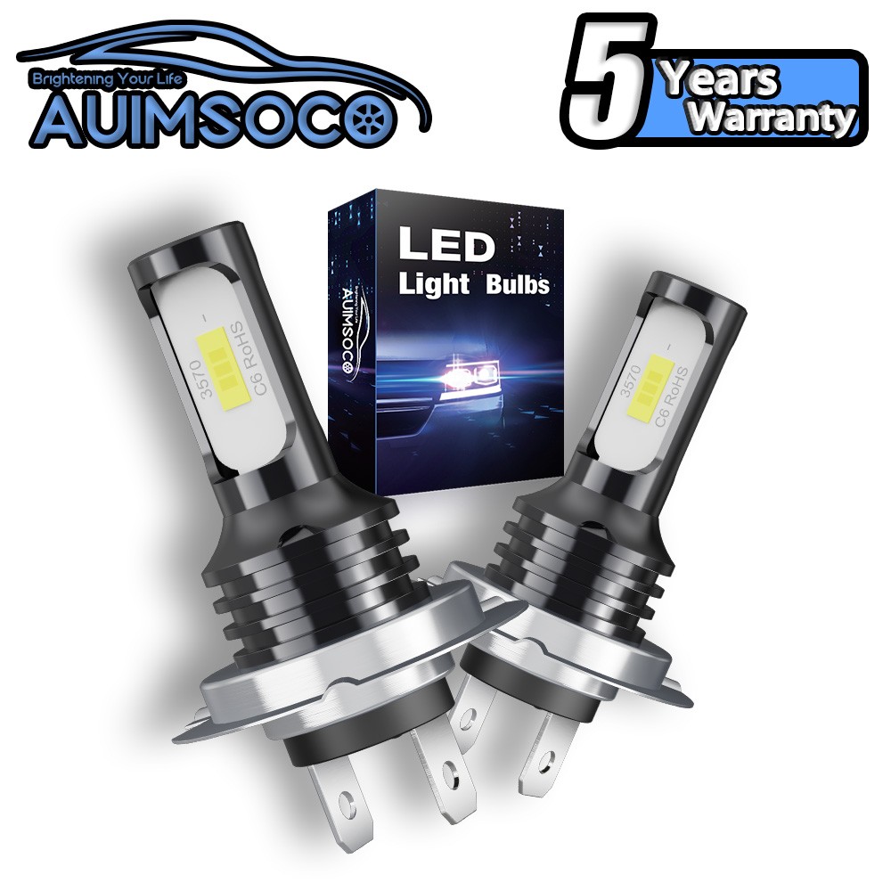 2x H7 LED Headlight Bulb Kit High Low Beam 80000LM Super Bright 6500K White