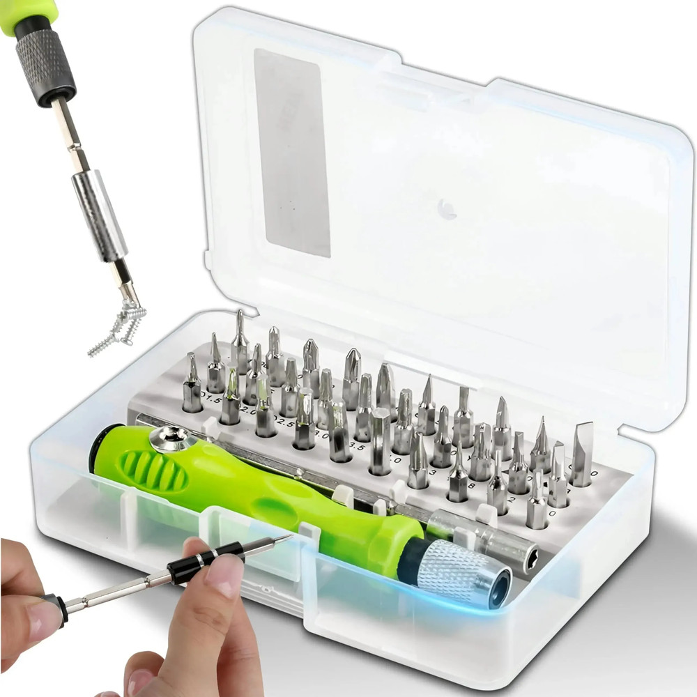 Mini 32-in-1 Precision Screwdriver Set Magnetic Phillips Bits Multifunctional
