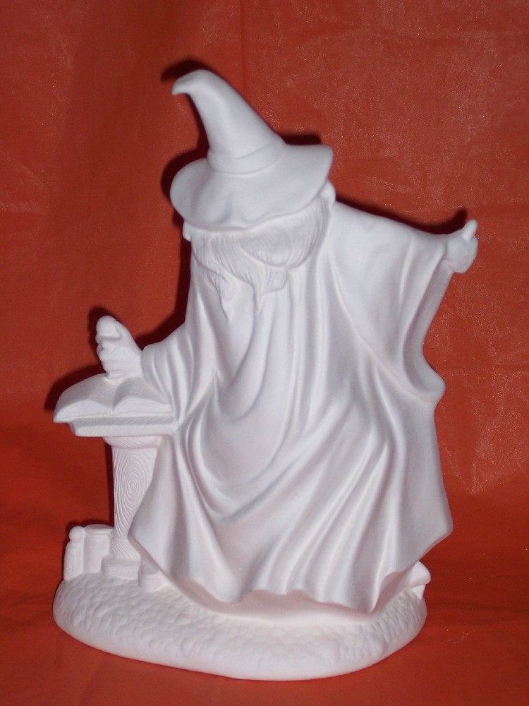 Ceramic Bisque ~~Ready to Paint~~~ Old Witch with Cauldron