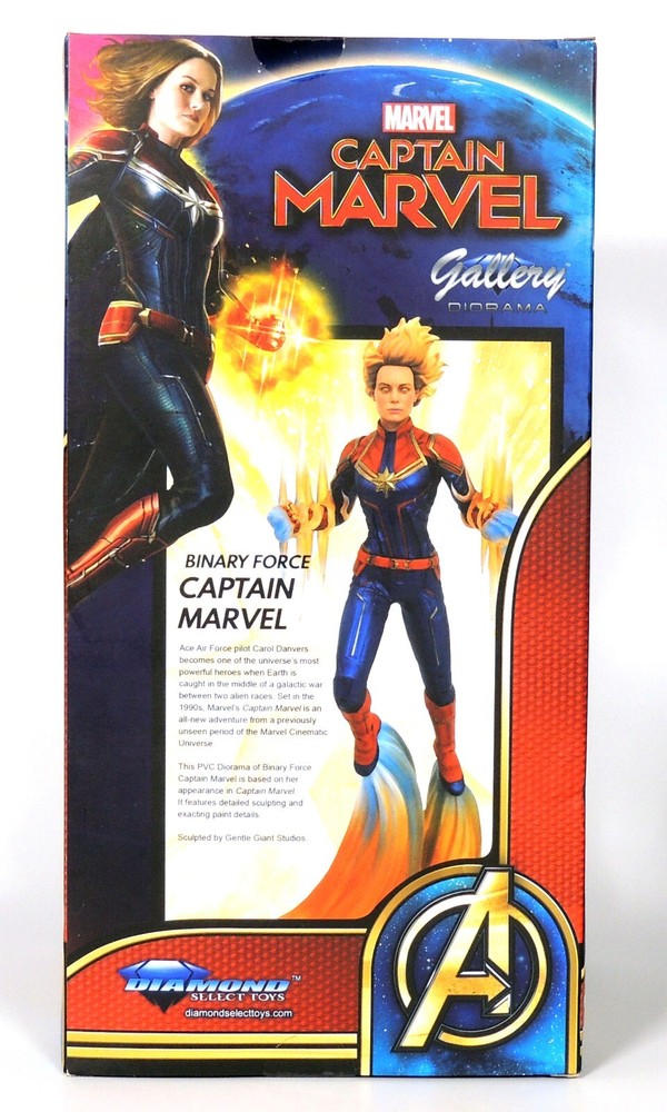 Captain Marvel Binary Force PVC Gallery Diorama Diamond Select 2020 (SEALED)