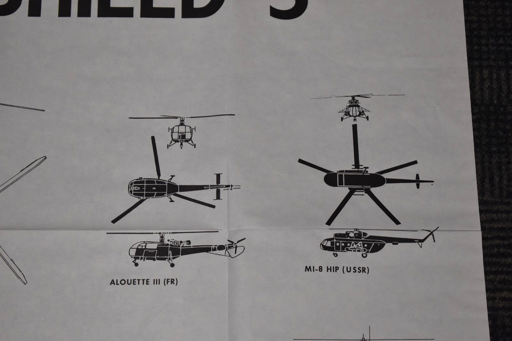 US Military Desert Shield 5 OPFOR Helicopter Chart
