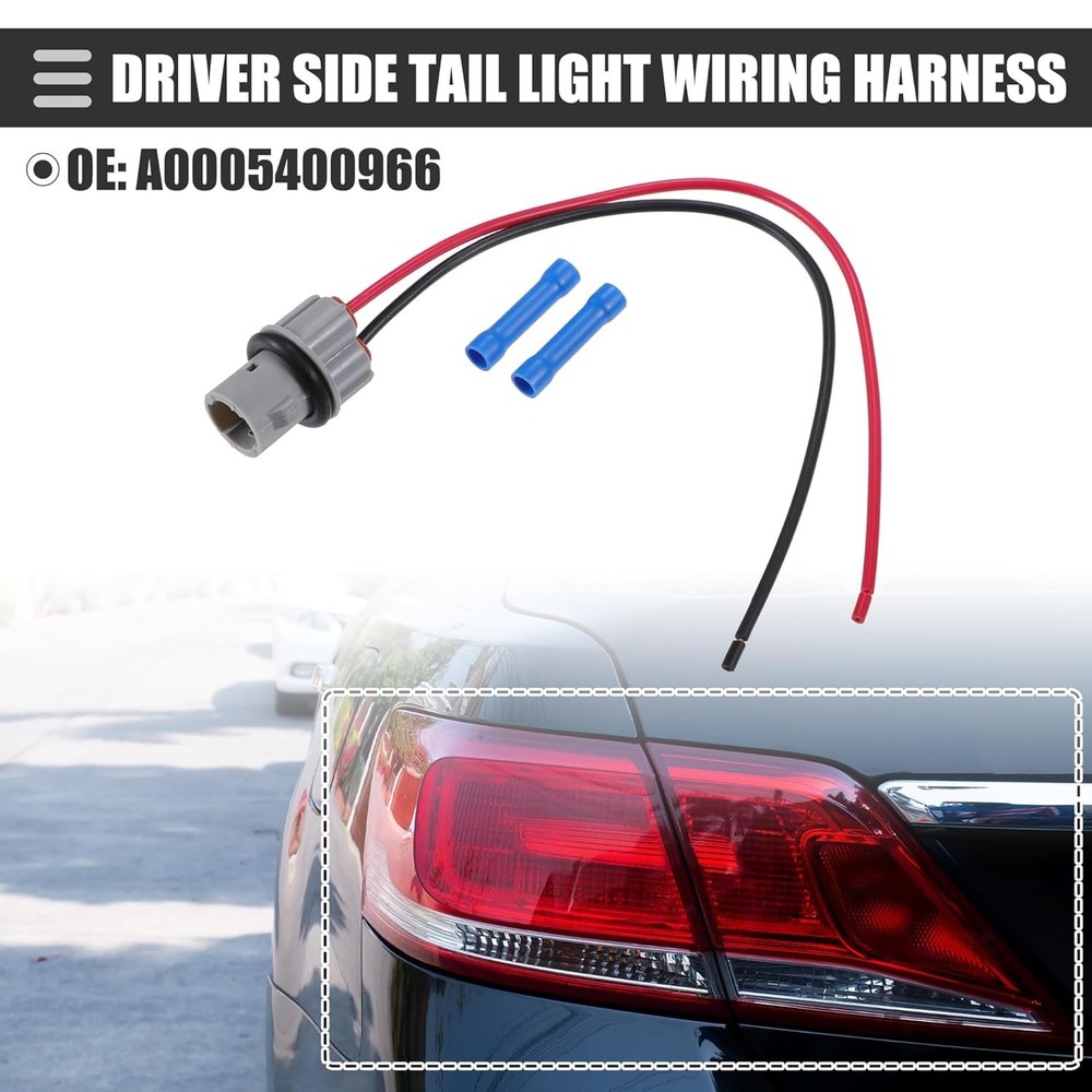 Side Marker Lamp Light Bulb Socket Wire Harness, for C250 2012-2015, ABS, No.