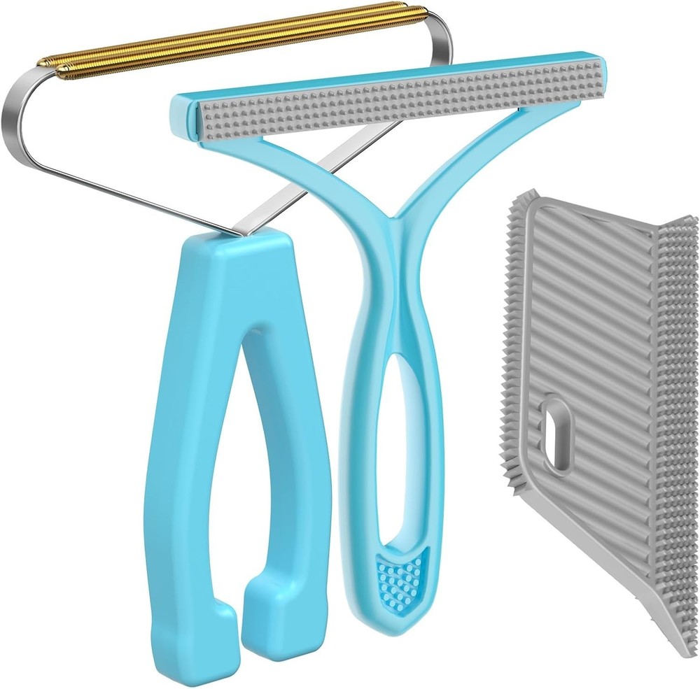 Portable Lint Cleaner 3-Pack – Essential Tools for Fabrics, Mats, and Clothes