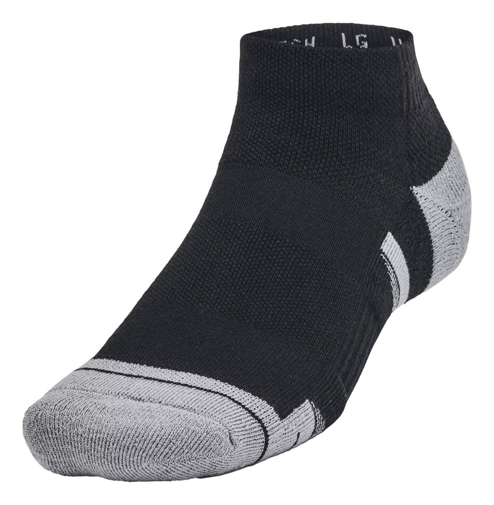 Under Armour UA Performance Tech Unisex 6 Pack Low Socks (Black) 1386244