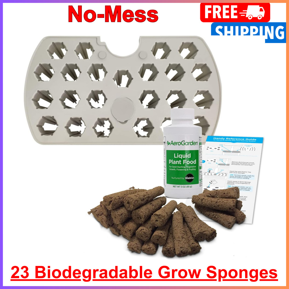 AeroGarden Seed Starting System for Harvest Models Includes 3Oz Patented Liquid