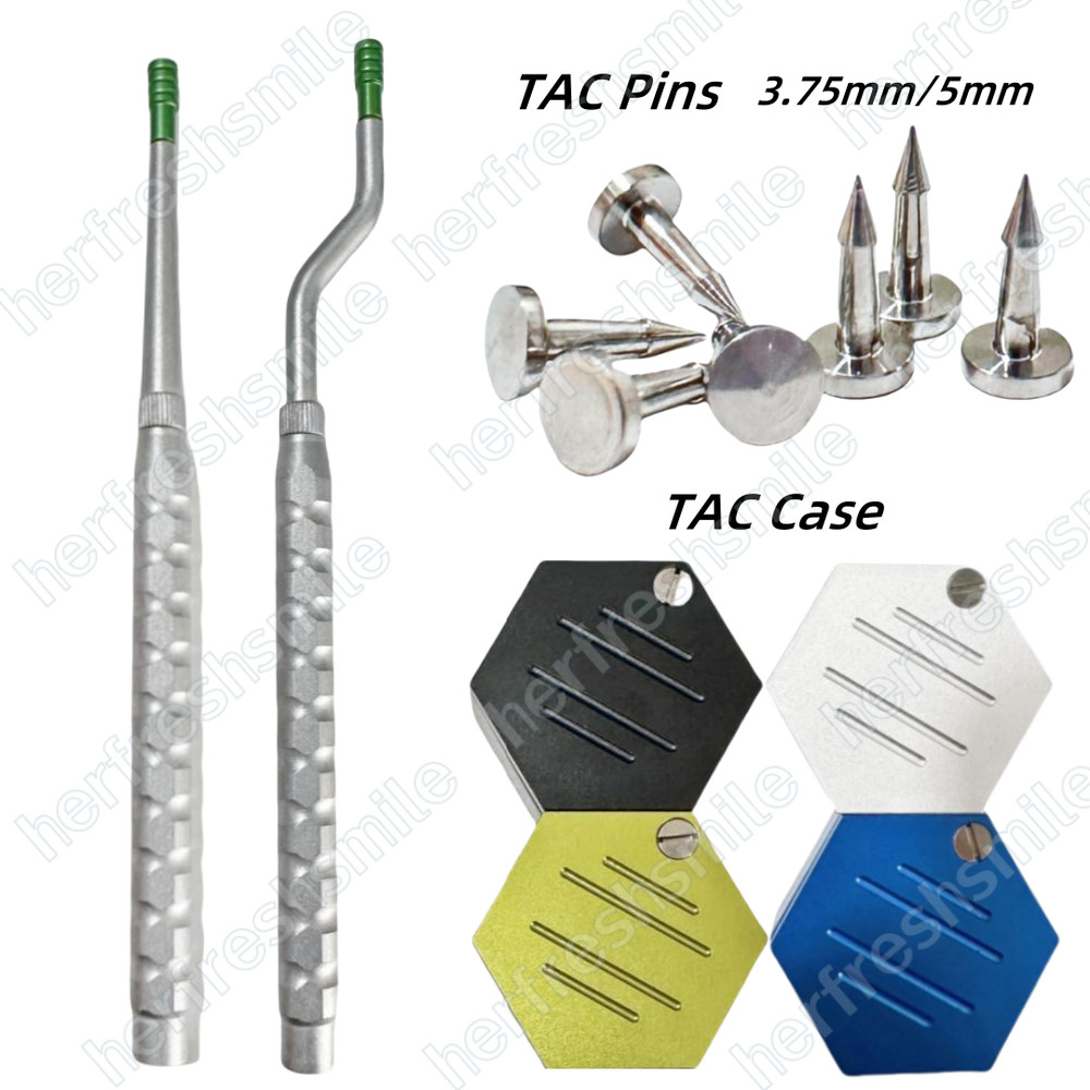 Dental GBR Bone Tack Titanium Tac Holder Case Membrane Fixation Stabilization