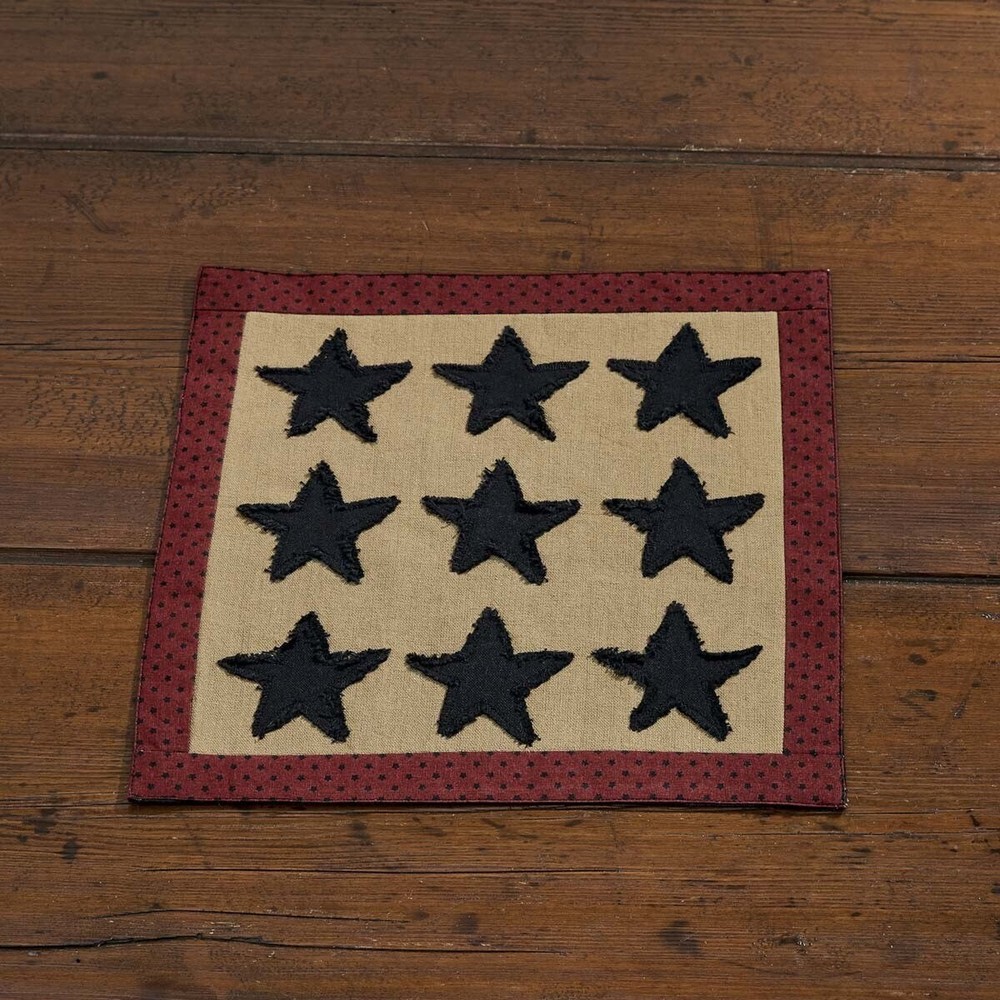 Primitive Style Accent Mat, 9 star, NEW w/Tags