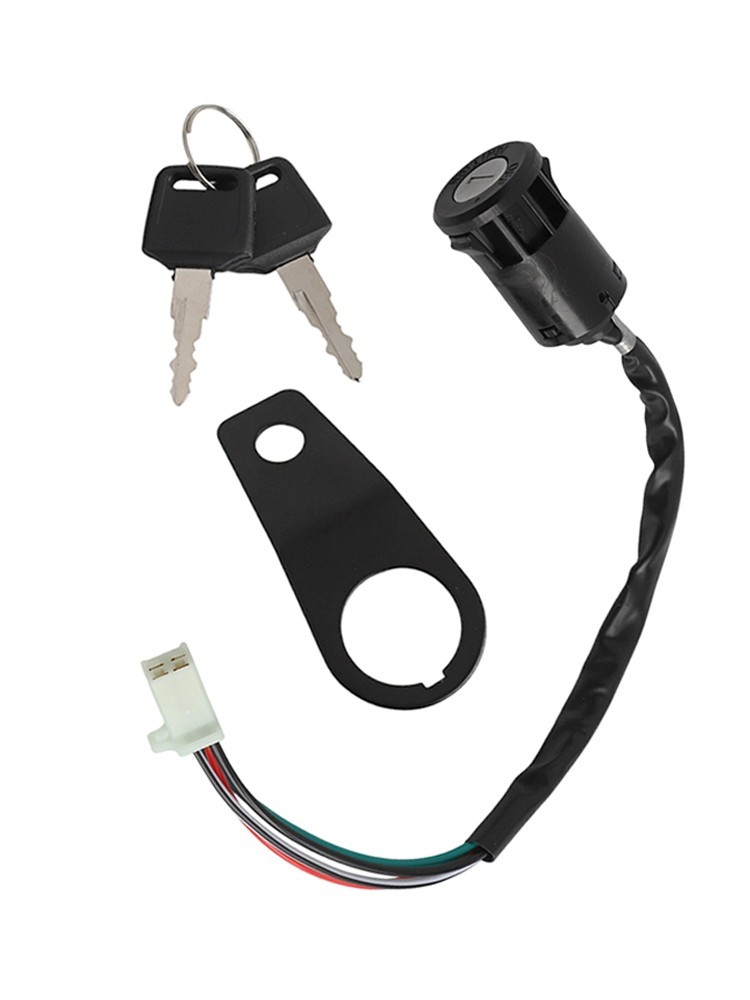 Motorcycle Ignition Switch with Holder Compatible with Multiple Brands