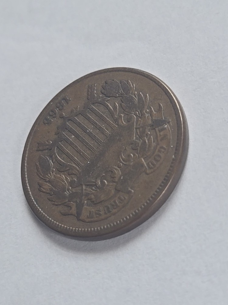 1865 Two Cent Piece Very Fine VF #1501