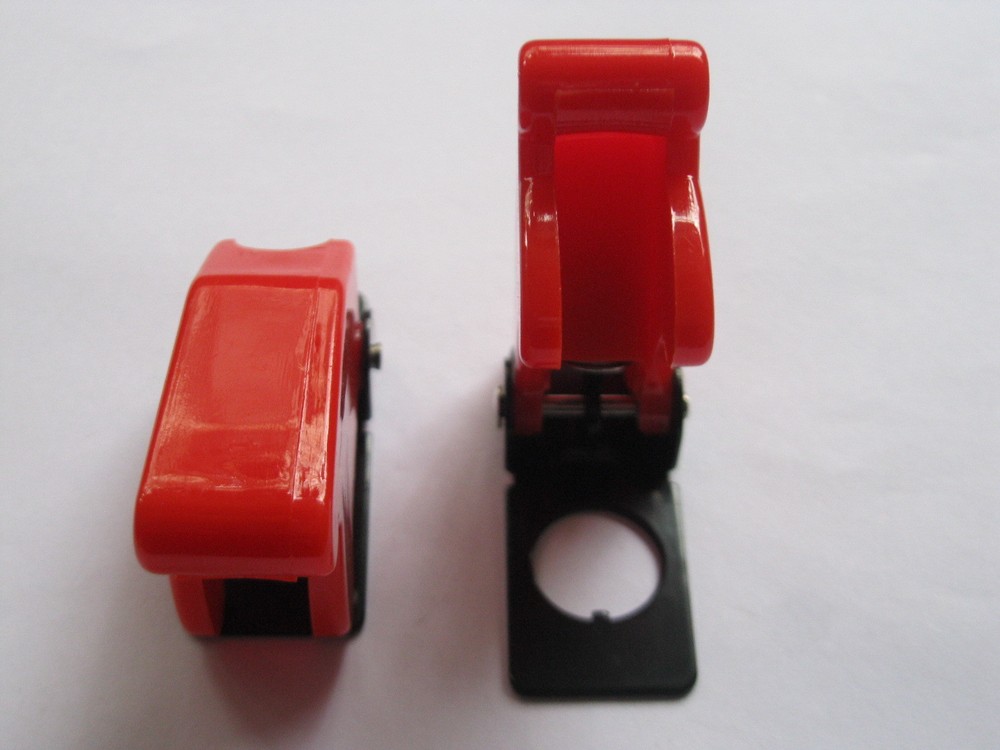 5 pcs Opaque Red Safety Flip Cover for Toggle Switch New