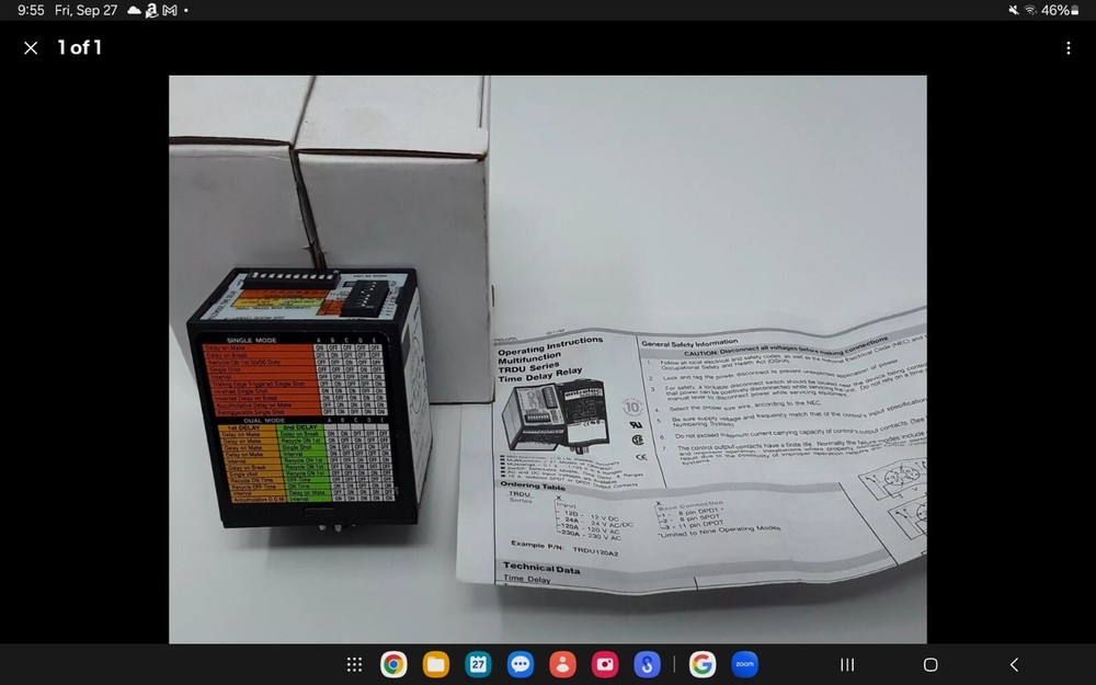 Littelfuse TRDU24A3 Multi-Function Time Delay Relay